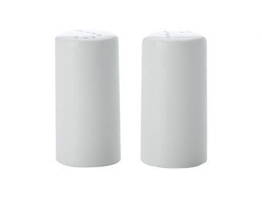 Maxwell and Williams White Basics Cylindrical Salt & Pepper