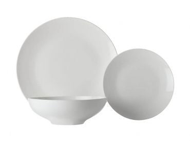 Maxwell and Williams White Basics Tribeca Coupe Dinner Set 12pc Gift Boxed