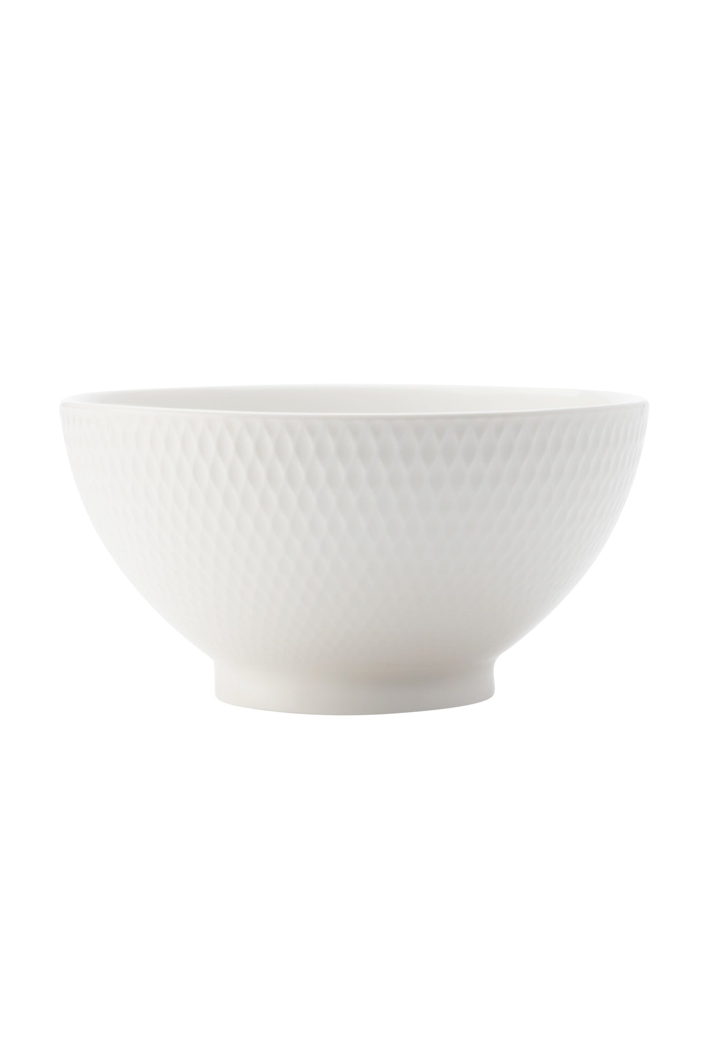 Maxwell and Williams Diamonds White Basics 12.5cm Rice Bowl
