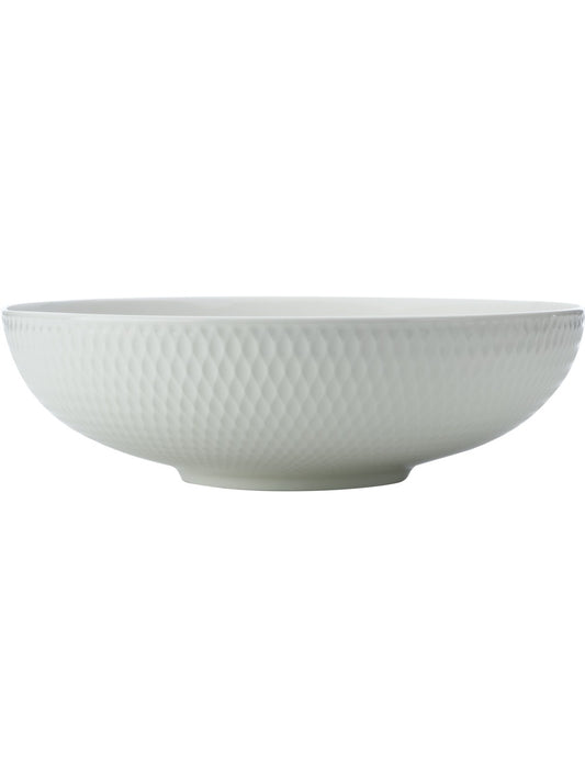 Maxwell and Williams Diamonds White Basics 25cm Round Serving Bowl