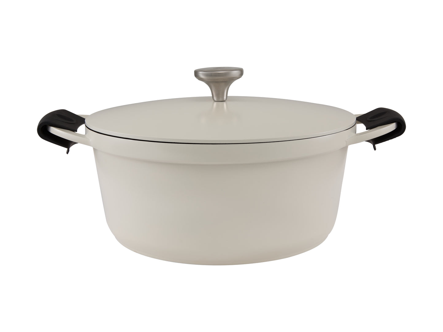 Maxwell and Williams Cast Lite Non-Stick Casserole 28cm / 6.3L Ecru Gift Boxed
