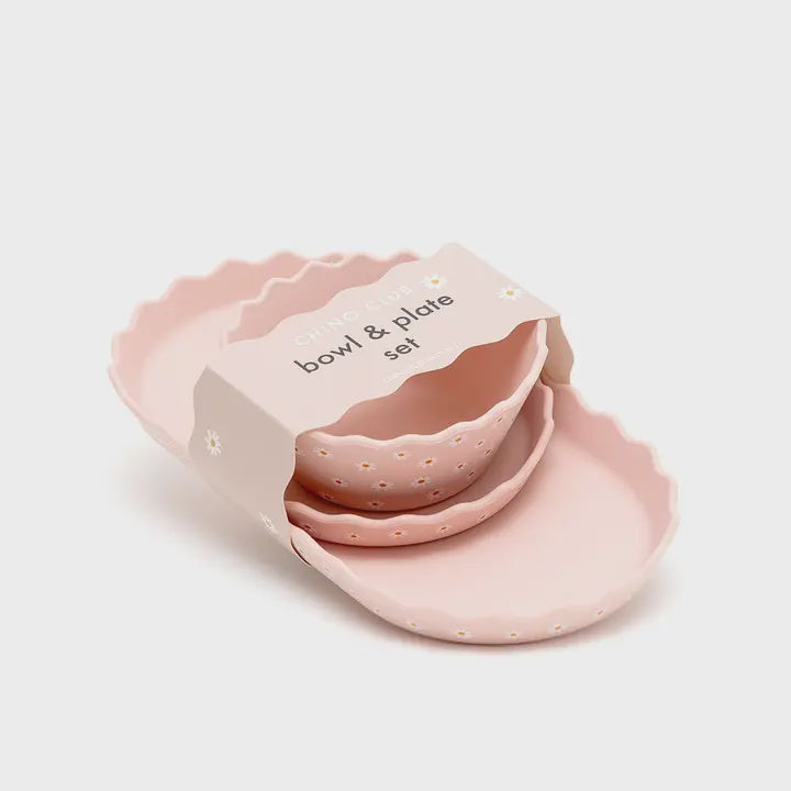 Chino Club Pink Bowl and Plate set