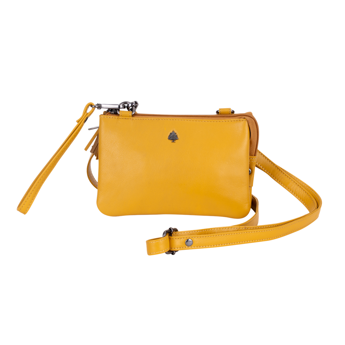 Greenwood Leather Shoulder bag yellow