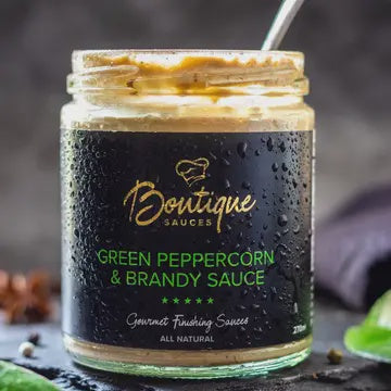 Boutique Sauces Green peppercorn & brandy sauce