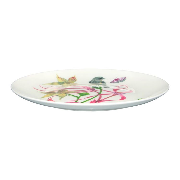Maxwell and Williams Eloise Short Lyric Coupe Plate 20cm Yellow Robin Gift Boxed