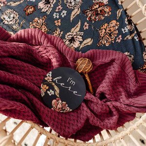 Snuggle Hunny Reversible Milestone Cards Belle & Rose Gold