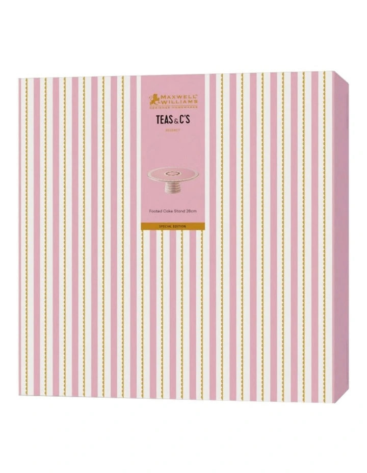 Maxwell and Williams Teas and C's Regency Footed Cake stand 28cm Pink