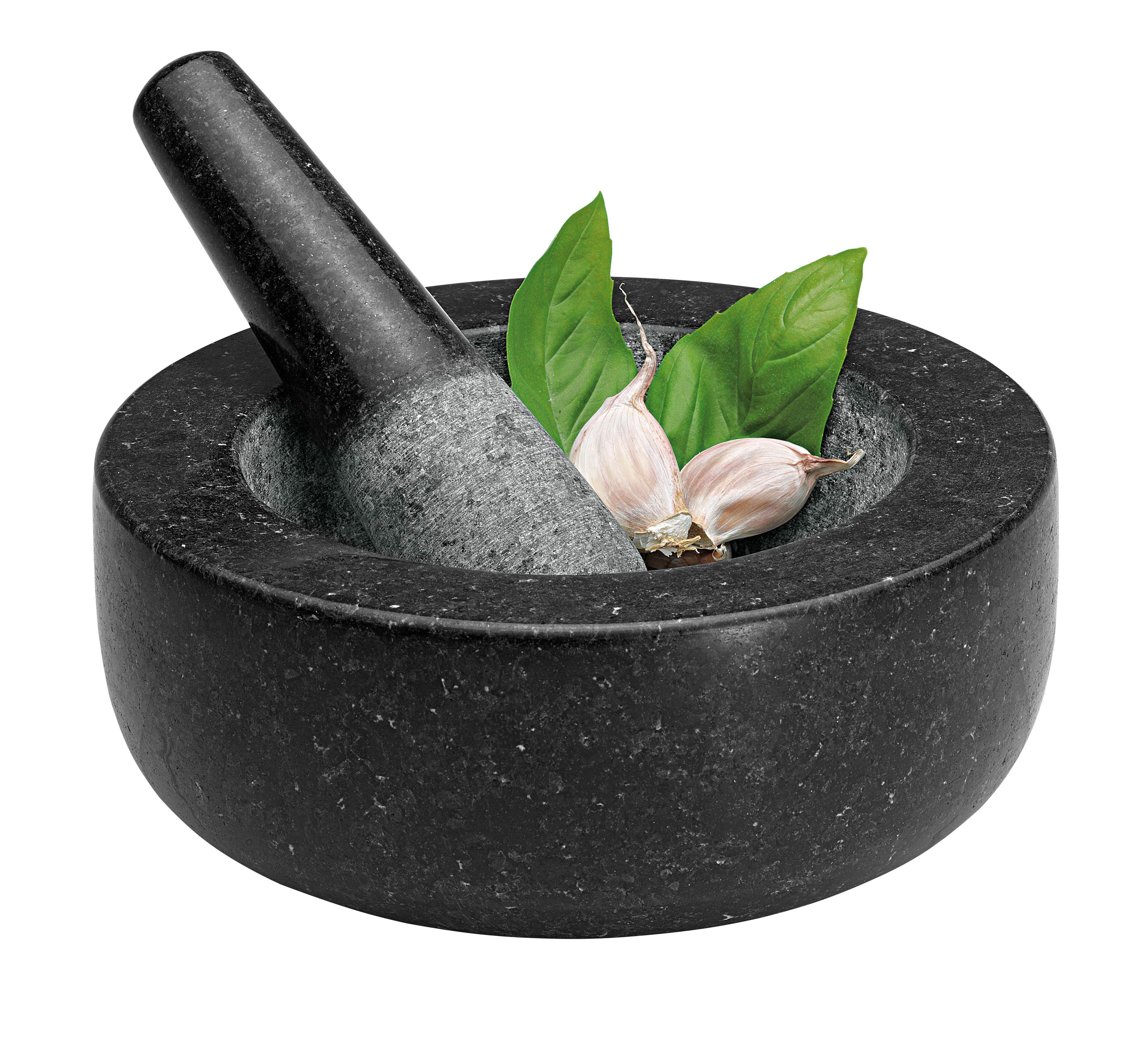 Avanti Mortar & Pestle Black Low Profile 20cm