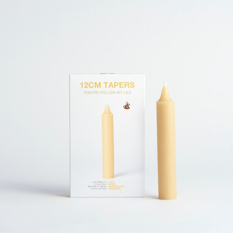 Queen B Taper Beeswax Candle Box 4