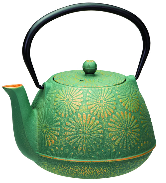 Avanti Daisy Teapot 1.2lt teal/gold