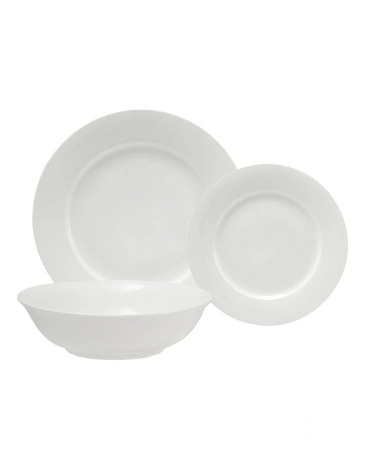 Maxwell and Williams White Basics European Rim Dinner Set 12pc Gift Boxed