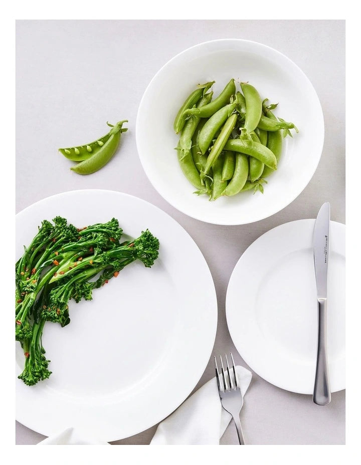 Maxwell and Williams White Basics European Rim Dinner Set 12pc Gift Boxed