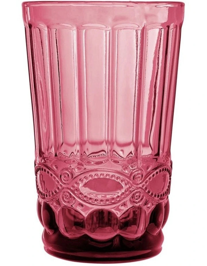 Maxwell and Williams Gabriella Highball Glass 4pc Pink Gift Boxed