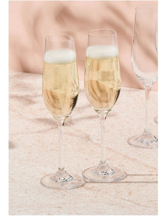 Maxwell and Williams Manhattan Flute Glass 230ML Set of 6 Gift Boxed