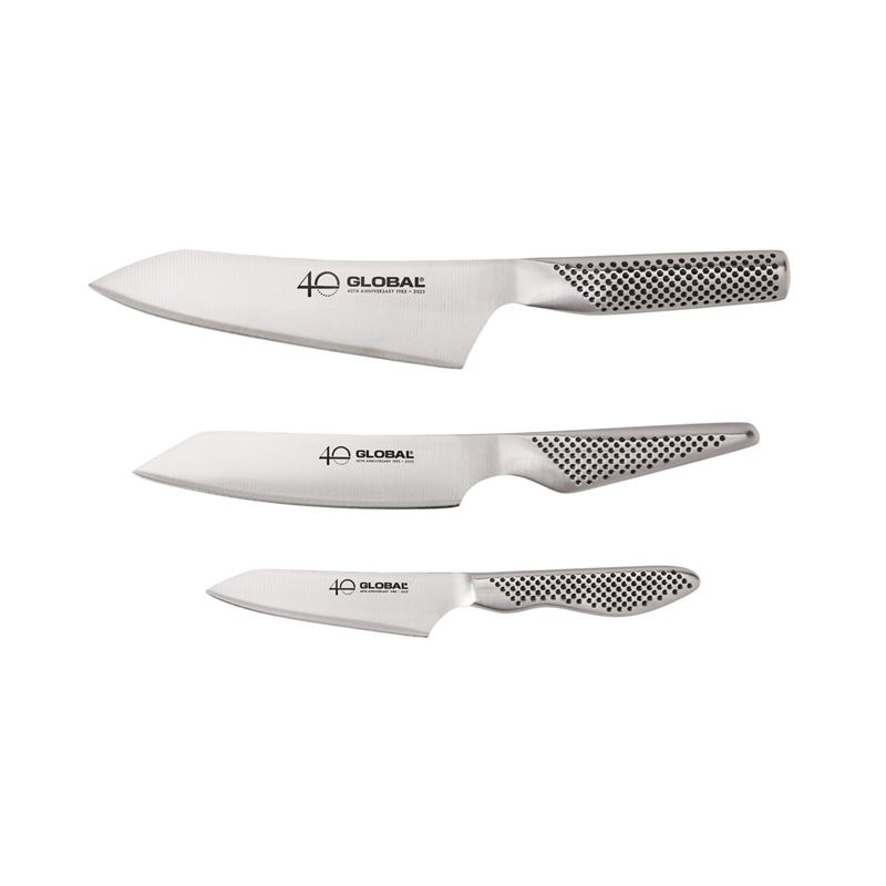 Global 40th Anniversary 3 piece knife set