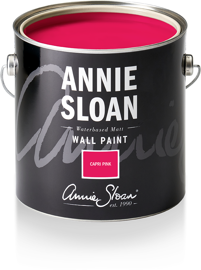 Wall Paint by Annie Sloan Capri Pink - 120ml/2.5 litre