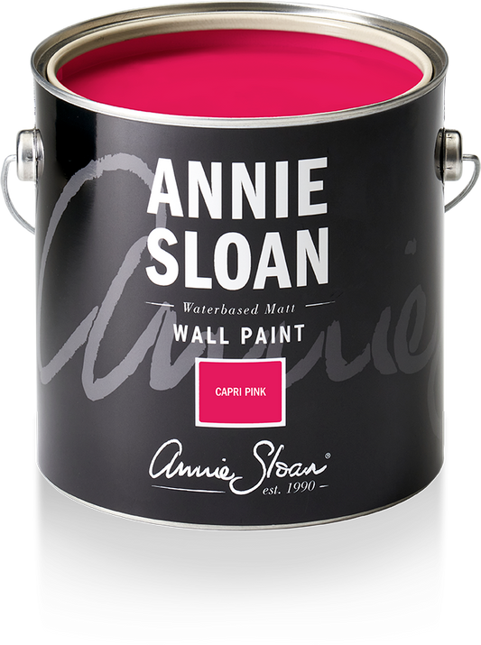 Wall Paint by Annie Sloan Capri Pink - 120ml/2.5 litre