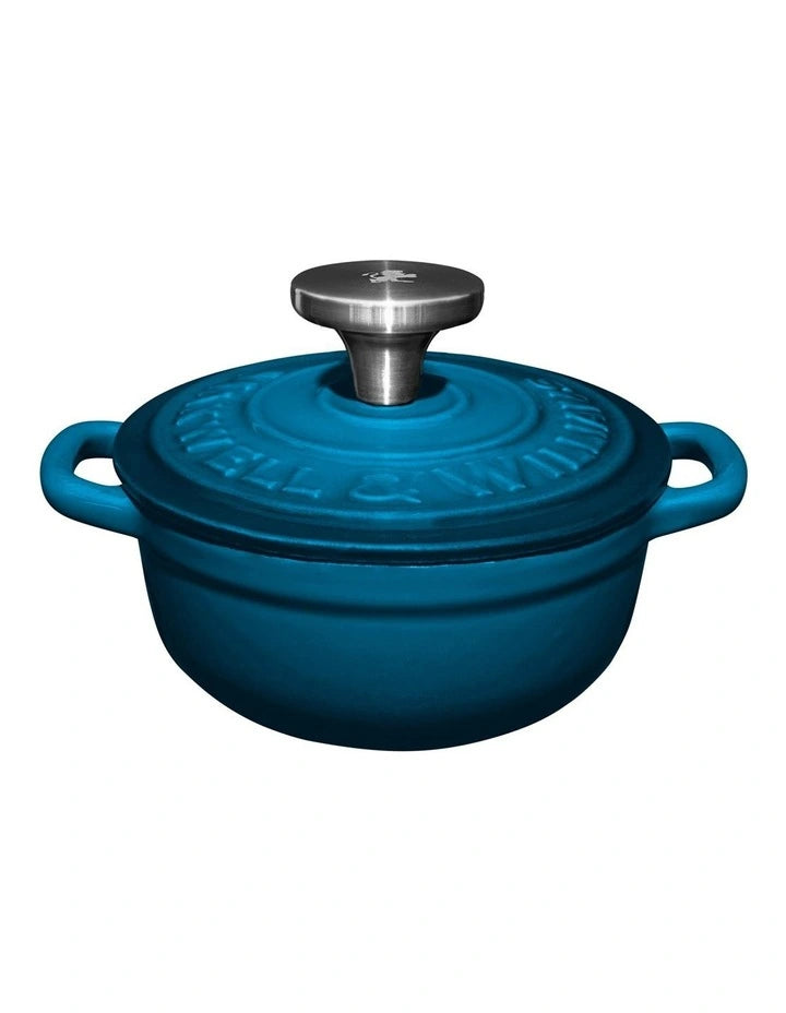 Maxwell and Williams Cast Iron Cocotte Midnight Blue 9.5cm / 260ML Gift Boxed