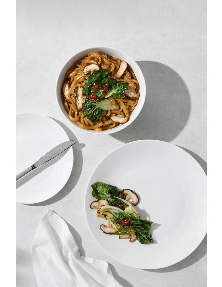 Maxwell and Williams White Basics Dynasty Coupe Dinner Set 12pc Gift Boxed