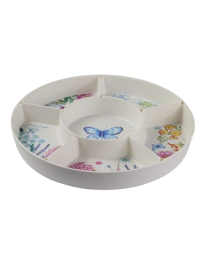 Maxwell and Williams Botanica Melamine 7pc Divided Platter Set Gift Boxed