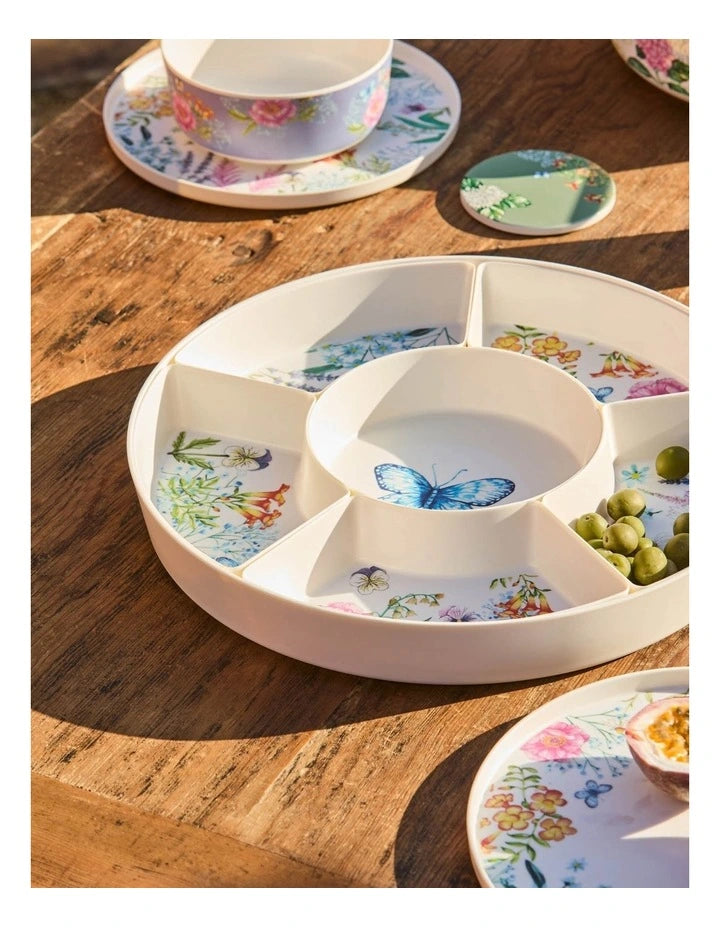 Maxwell and Williams Botanica Melamine 7pc Divided Platter Set Gift Boxed