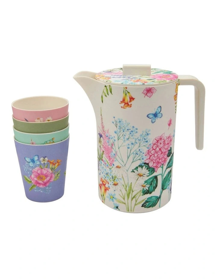 Maxwell and Williams Botanica Melamine Jug And Tumbler Set of 5 Gift Boxed