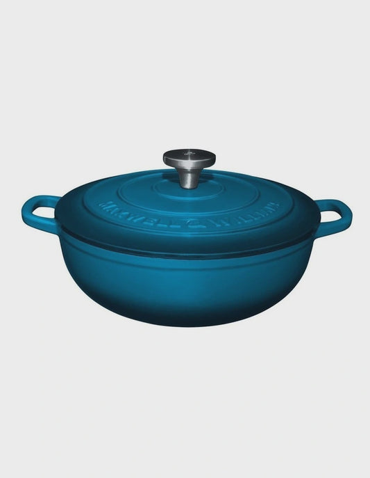 Maxwell and Williams Cast Iron Round Casserole Mnblu 26cm / 4L Gift Boxed