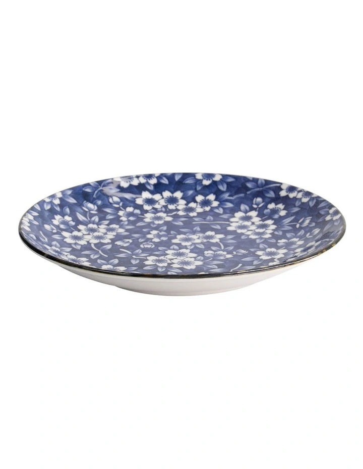 Maxwell and Williams Tokyo Design Tokyo Blue Sakura Round Plate 25cm Blue