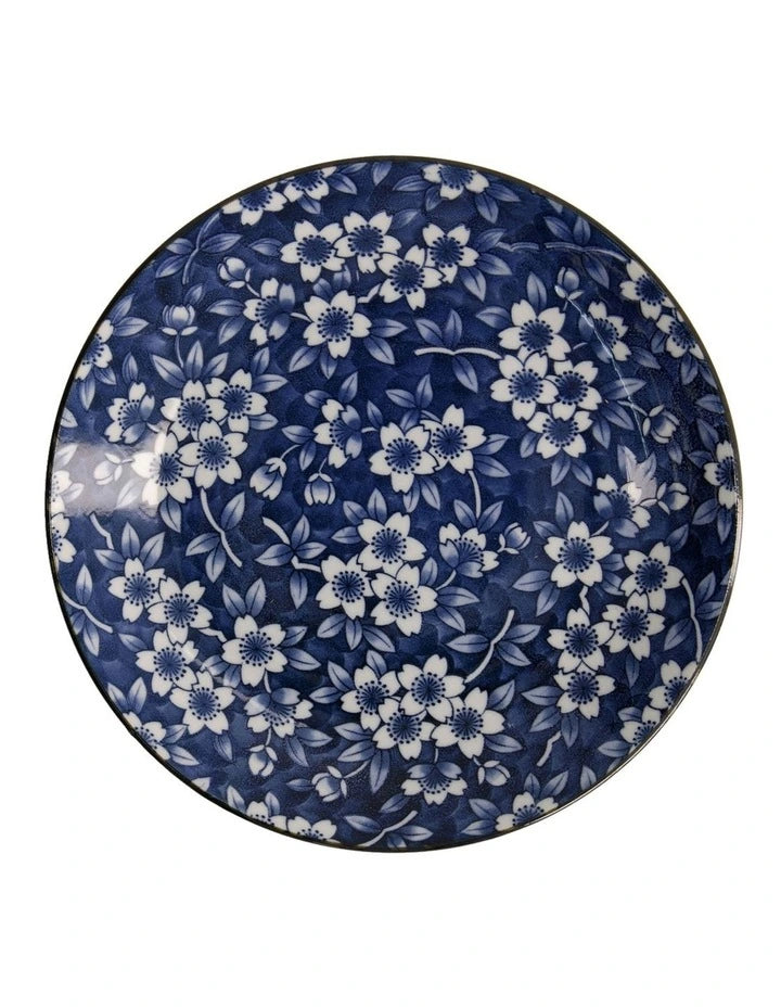 Maxwell and Williams Tokyo Design Tokyo Blue Sakura Round Plate 25cm Blue