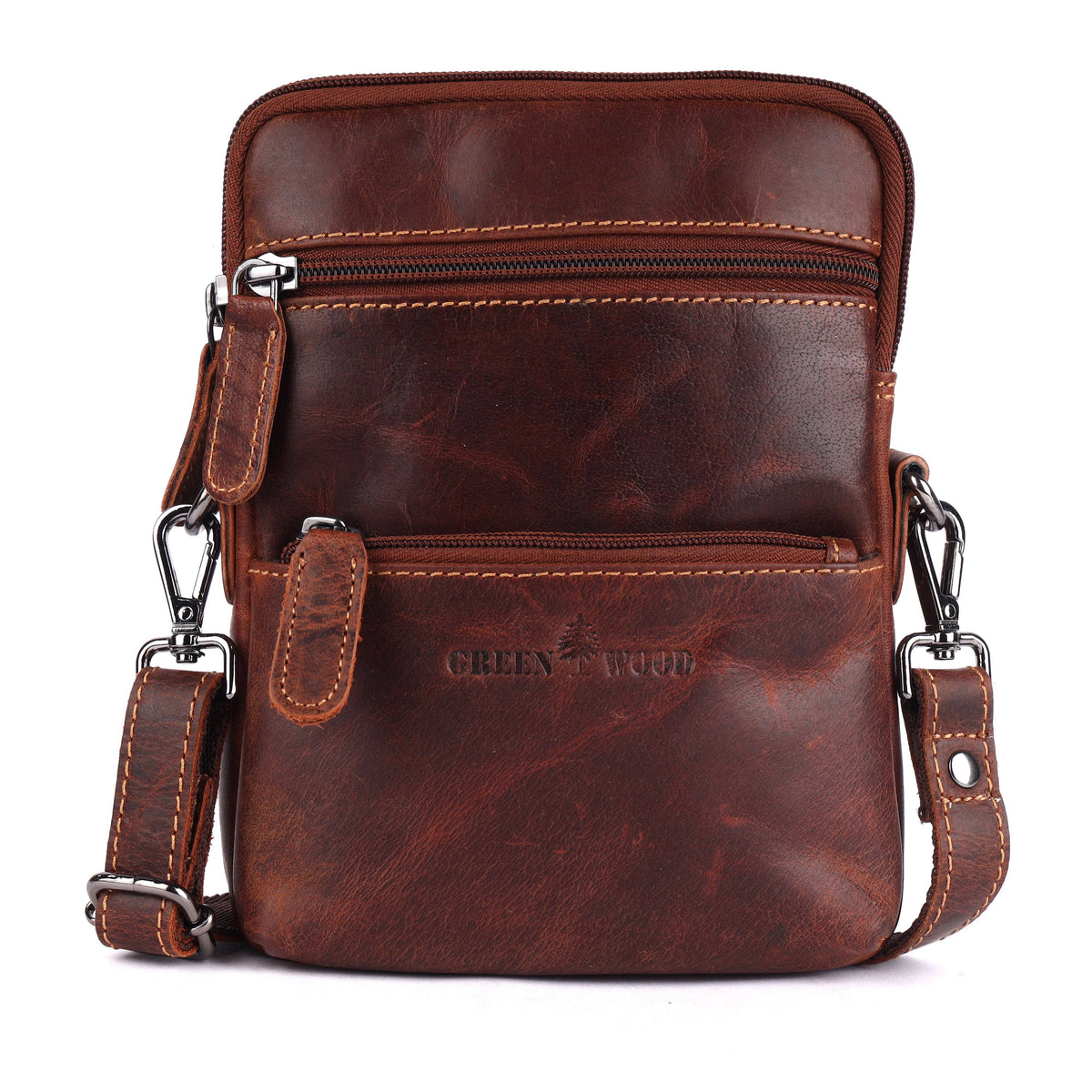 Greenwood Leather Weston Crossbody Bag, Vintage Sandal