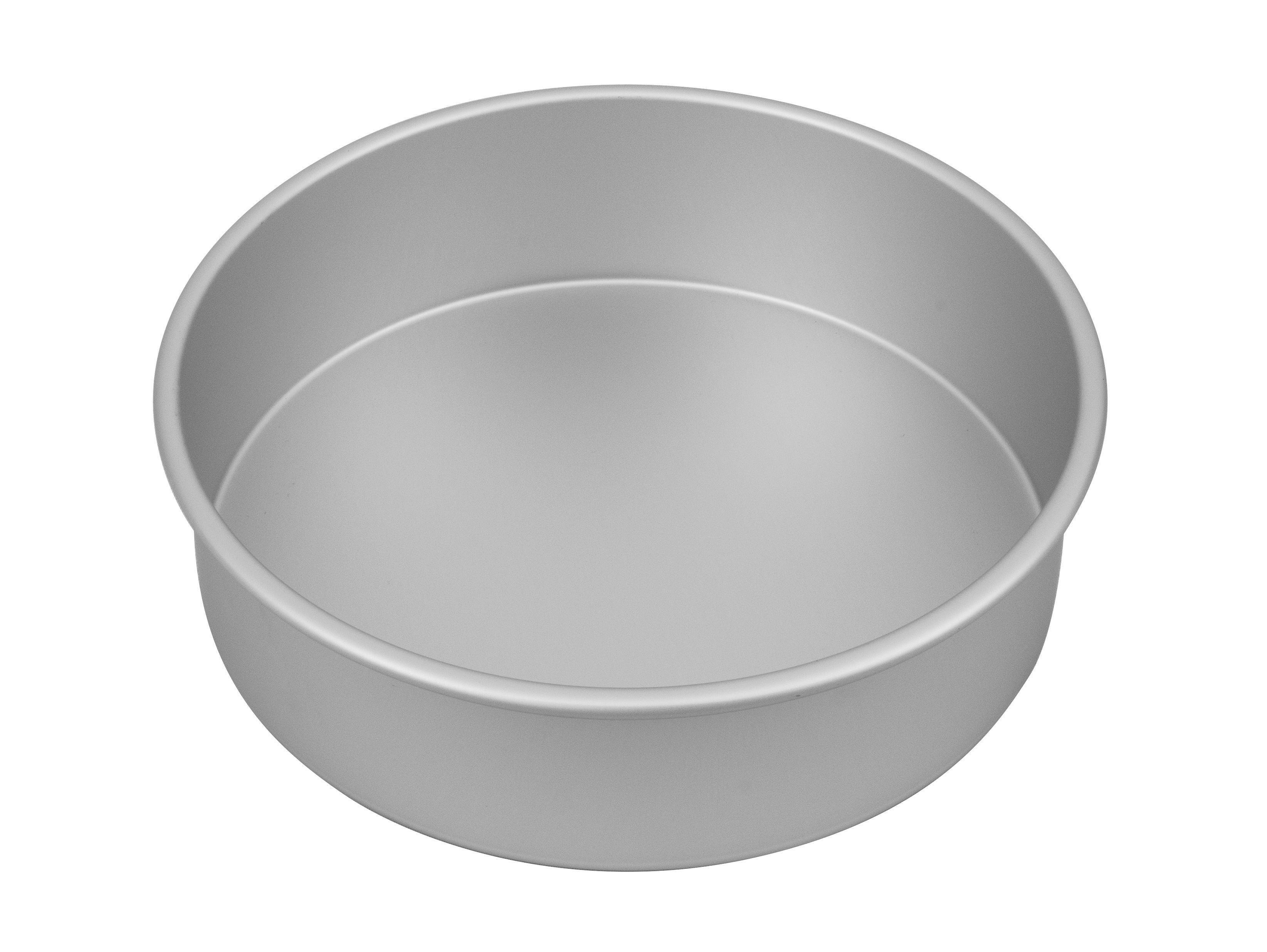 Bakemaster Round Cake Pan Silver Anodised