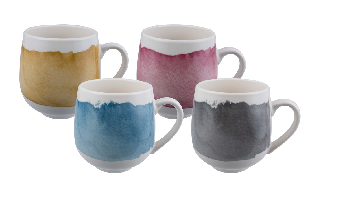 Bundanoon Huggie Mug S/4 Banded Jewels