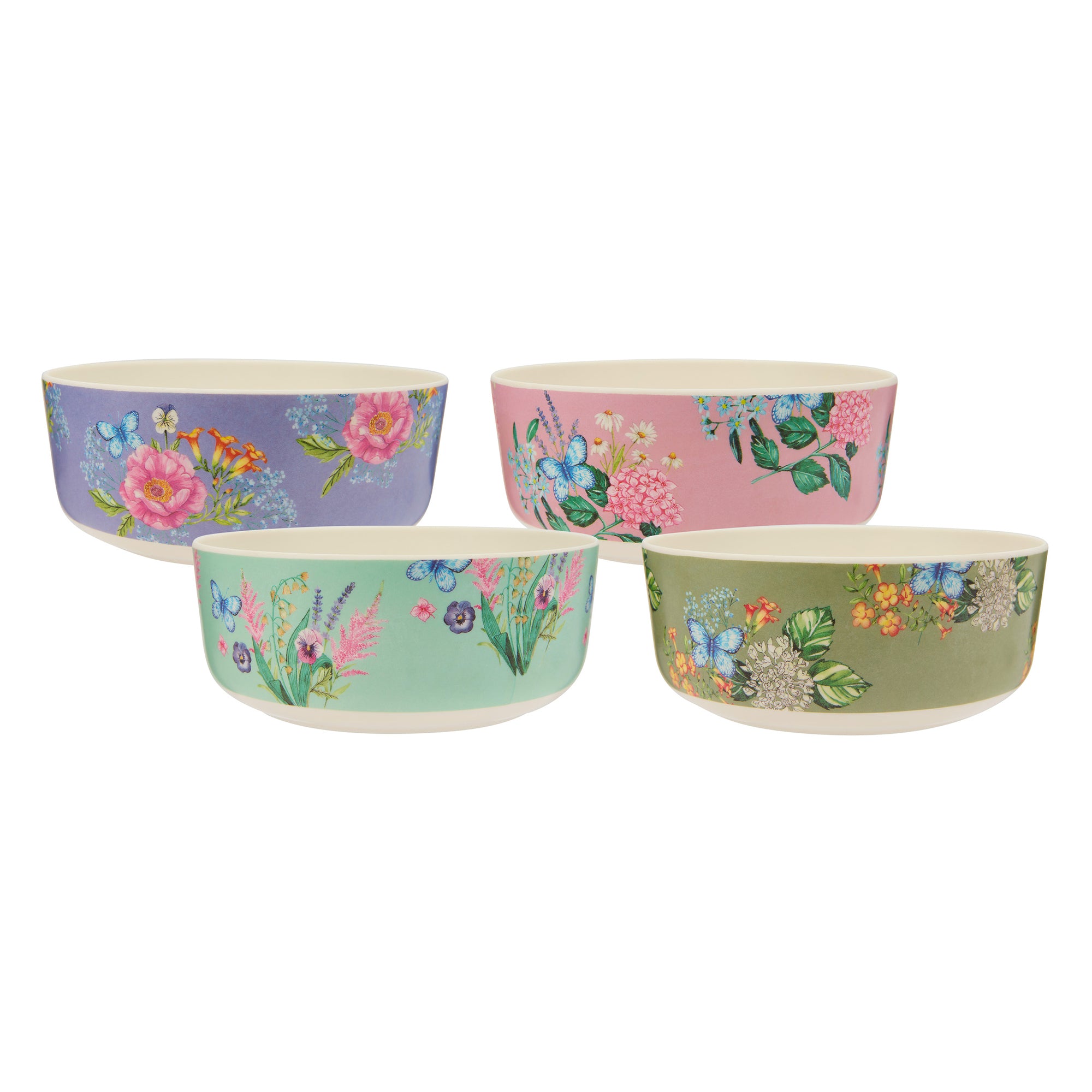 Maxwell and Williams Botanica Melamine Bowls 16x6.5cm Set of 4