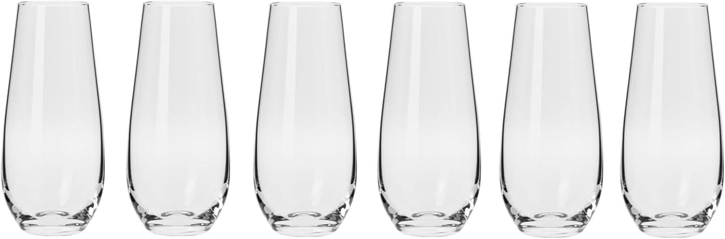 Krosno Harmony Stemless Flute 230ml 6pc Gift Box