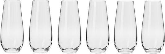 Krosno Harmony Stemless Flute 230ml 6pc Gift Box