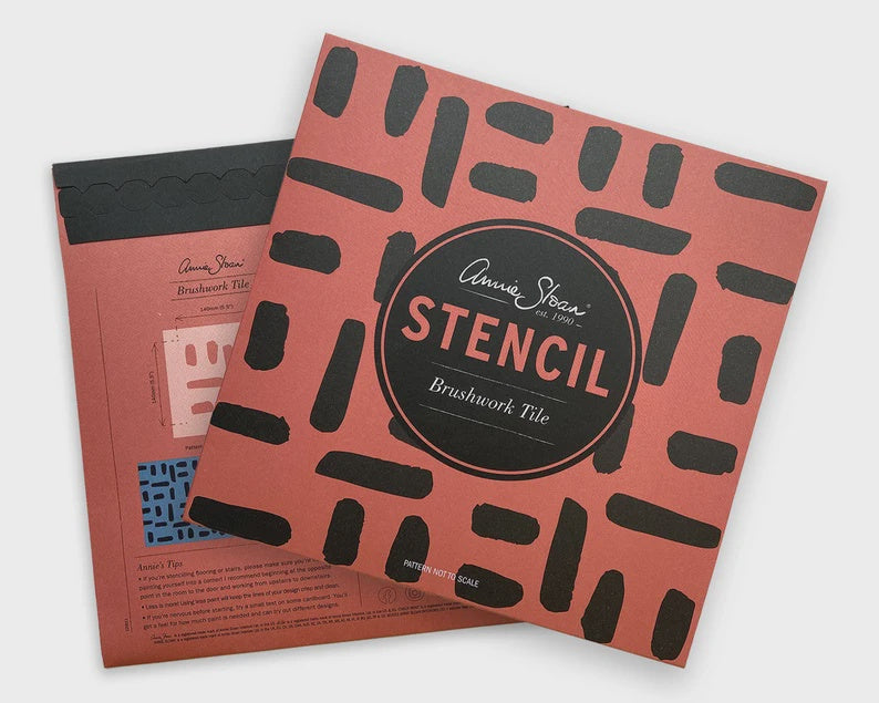 Annie Sloan Brushwork Tile Stencil