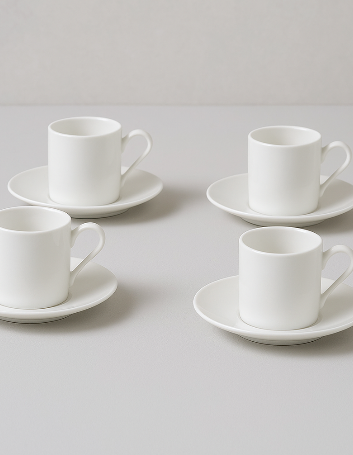 Maxwell and Williams Cashmere Straight Demi Cup 100ML & Saucer