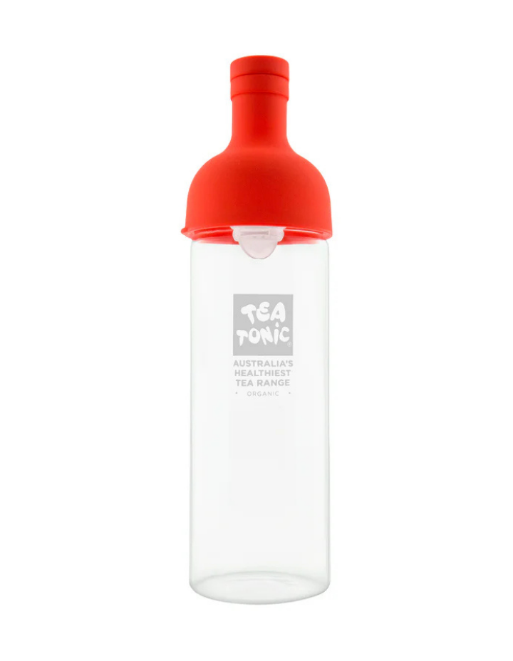 Tea Tonic Glass Tea Brewing Wine Bottle 750ml Red