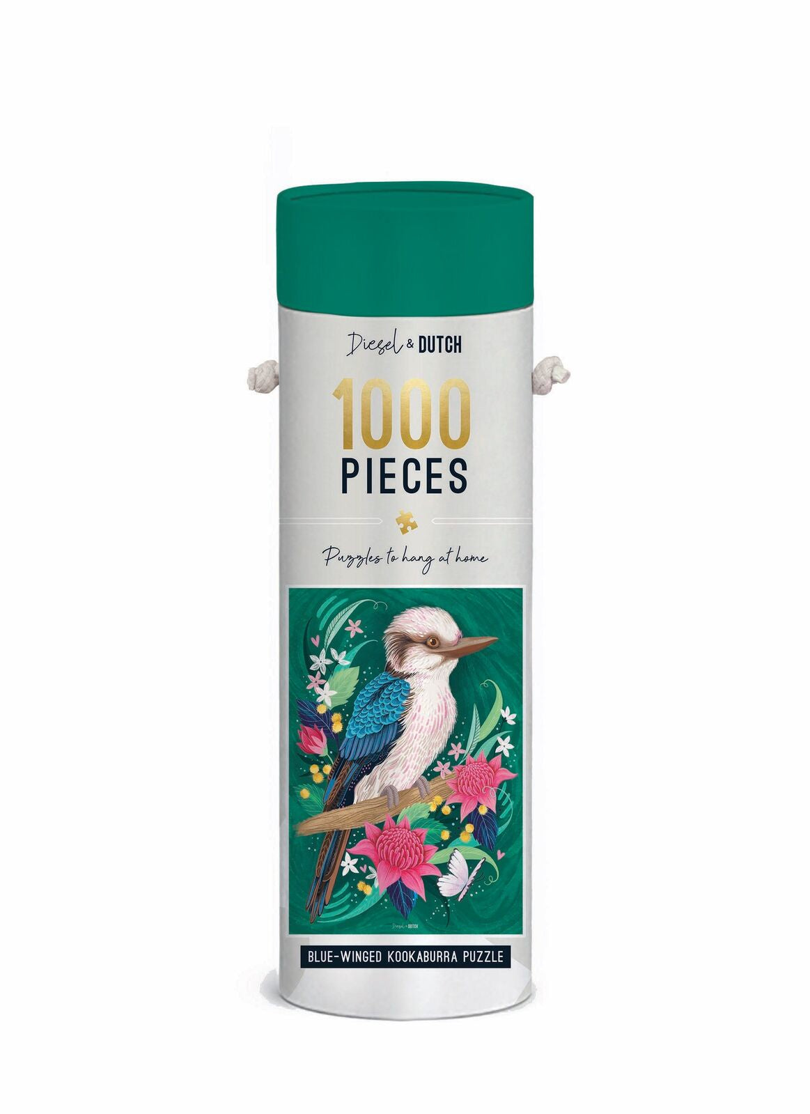 Diesel & Dutch 1000 pc Wall Puzzle - Blue Winged Kookaburra
