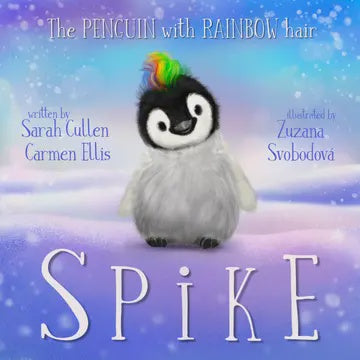Ocean Tales Book Spike, the Penguin with Rainbow Hair