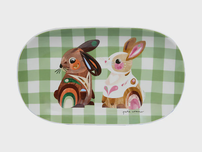 Maxwell and Williams Pete Cromer Barn Friends Oblong Platter 26x15cm Bunny Gift Boxed