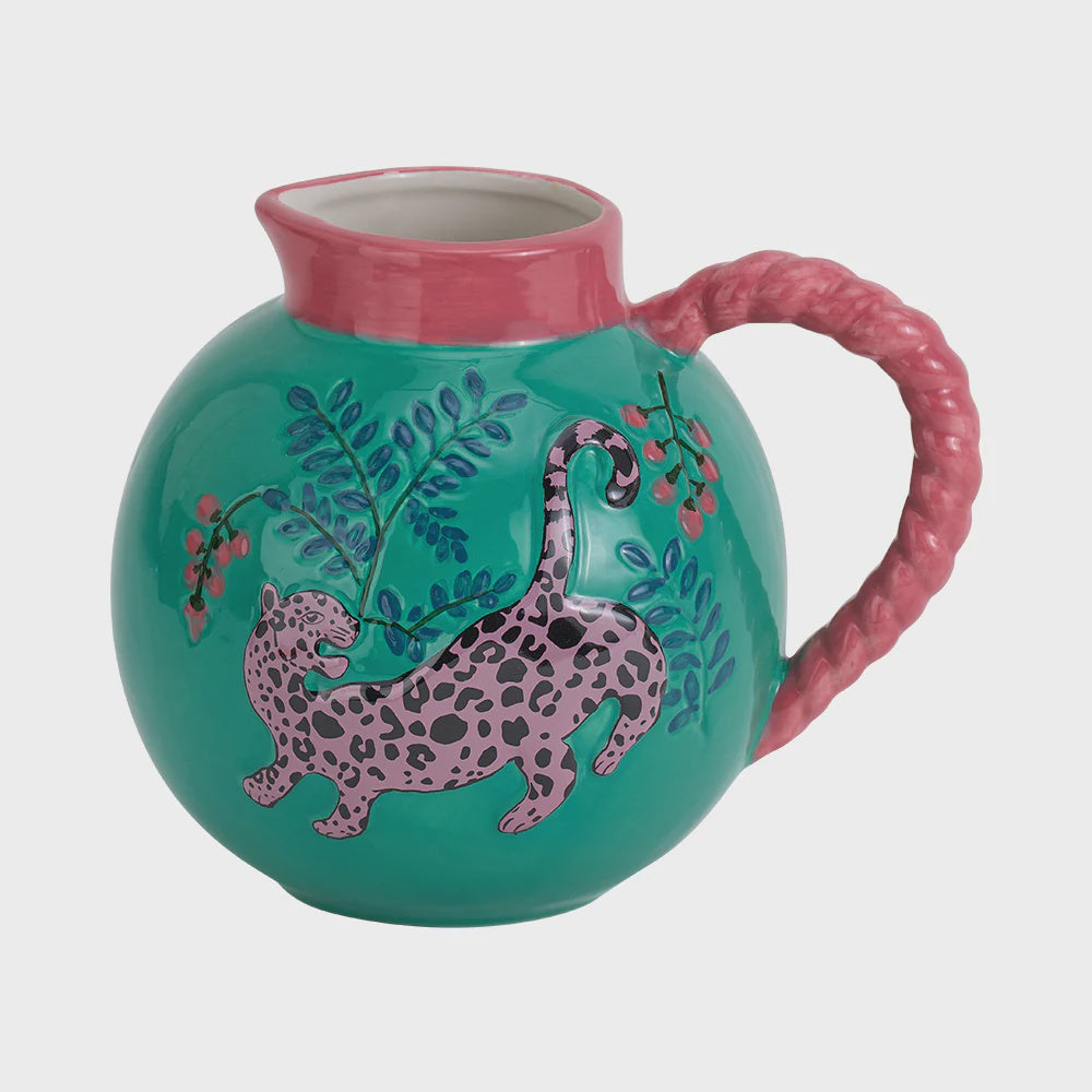 Annabel Trends Ceramic Jug - Cheetah