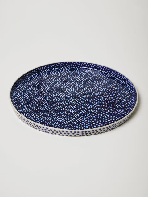 Jones & Co Chino Blue Spot Platter