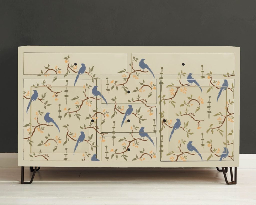 Annie Sloan Stencil Chinoiserie Birds