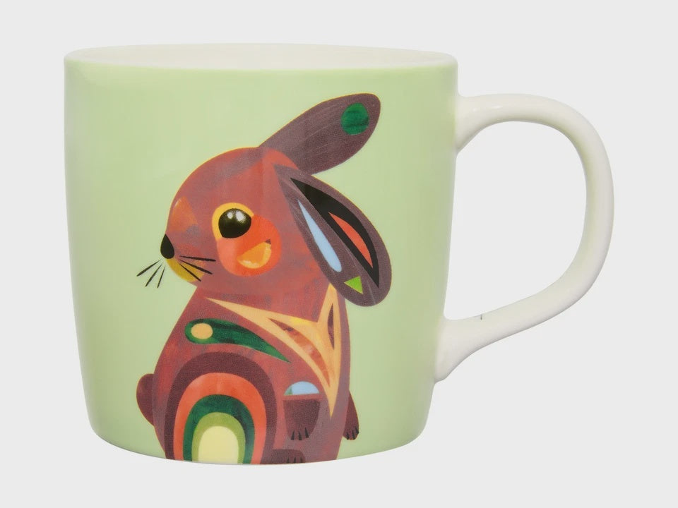 Maxwell and Williams Pete Cromer Barn Friends Mug 375ML Bunny Green Gift Boxed