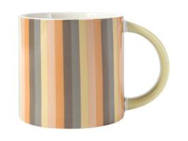 Maxwell and Williams Power Pop Stripes Mug Charcoal 400ml
