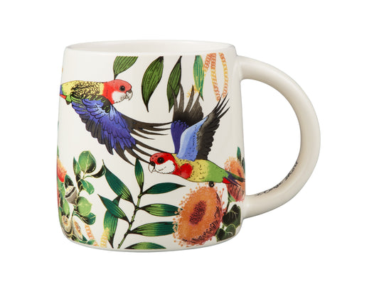 Maxwell and Williams Eloise Short Native Grace Eastern Rosella Mug 350ML