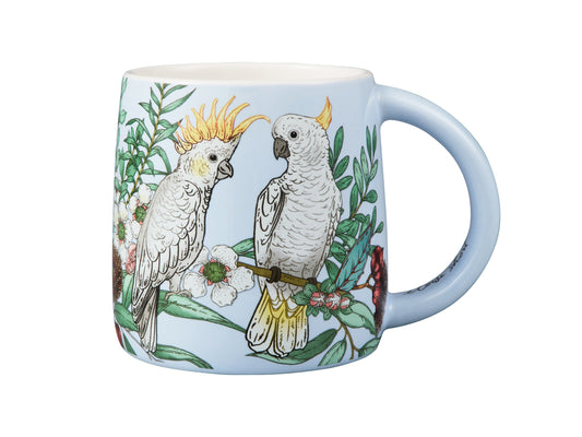 Maxwell and Williams Eloise Short Native Grace Yellow Crested Cockatoo Mug 350ML