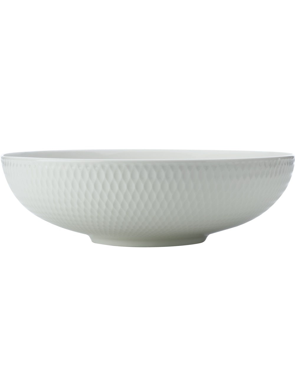 Maxwell and Williams Diamonds White Basics 25cm Round Serving Bowl
