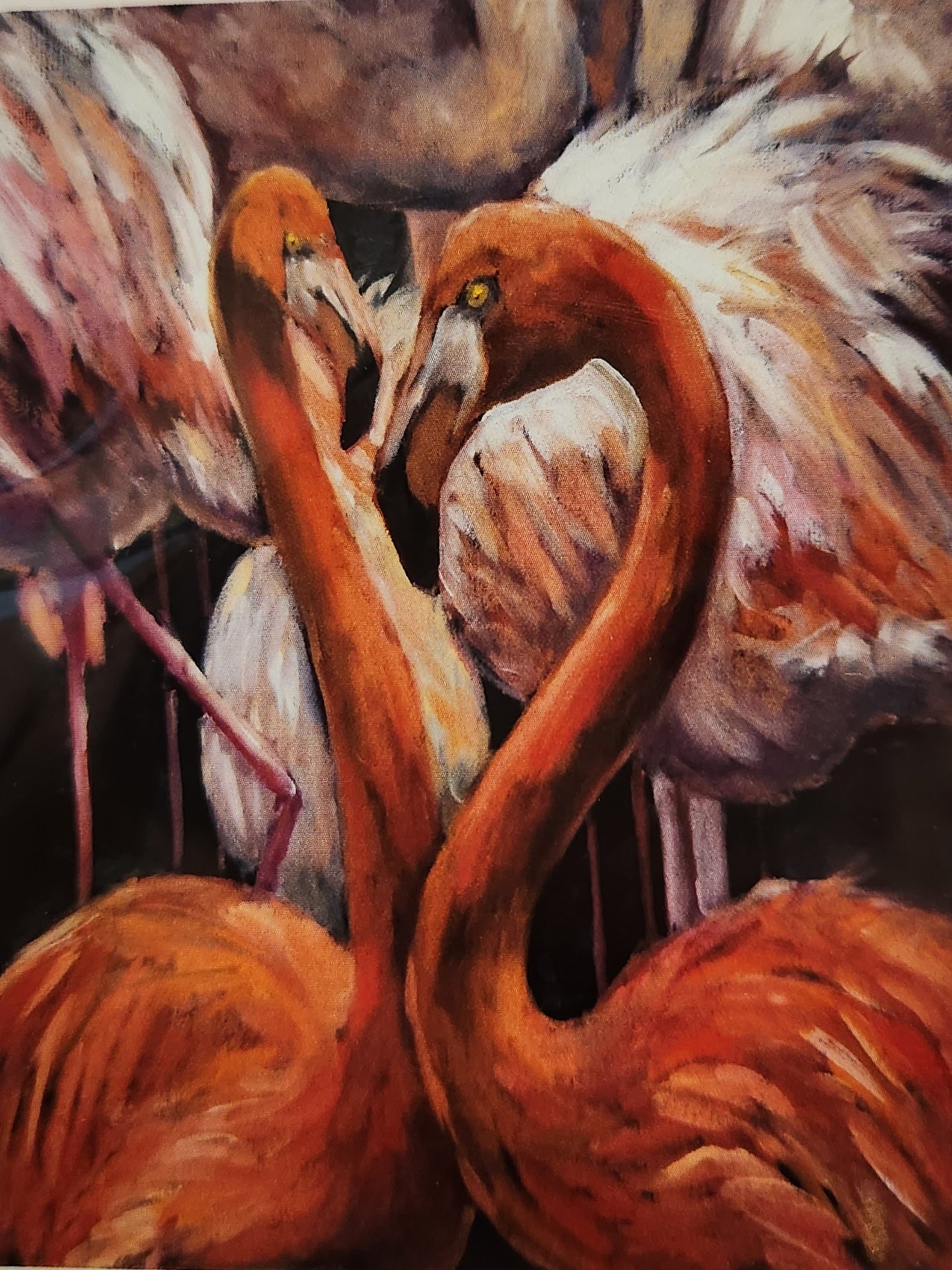 Mint Decoupage Paper A1 Flamingos